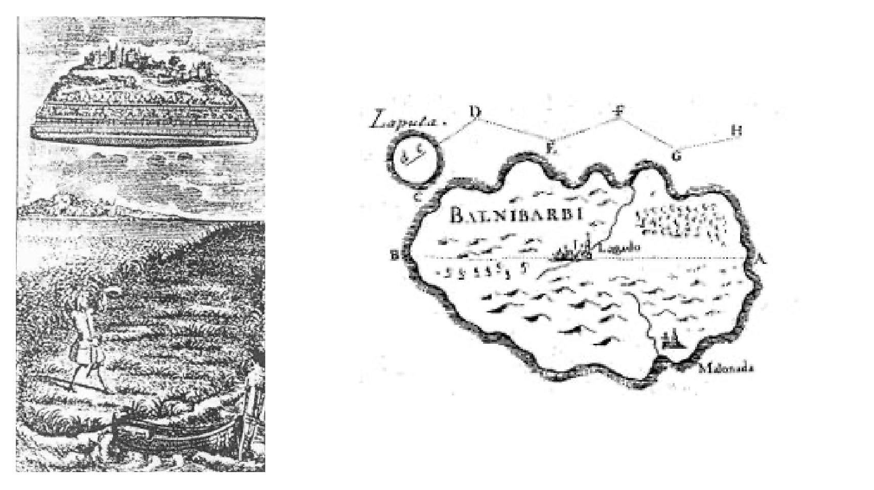 Map of Laputa from Gulliver's Travels