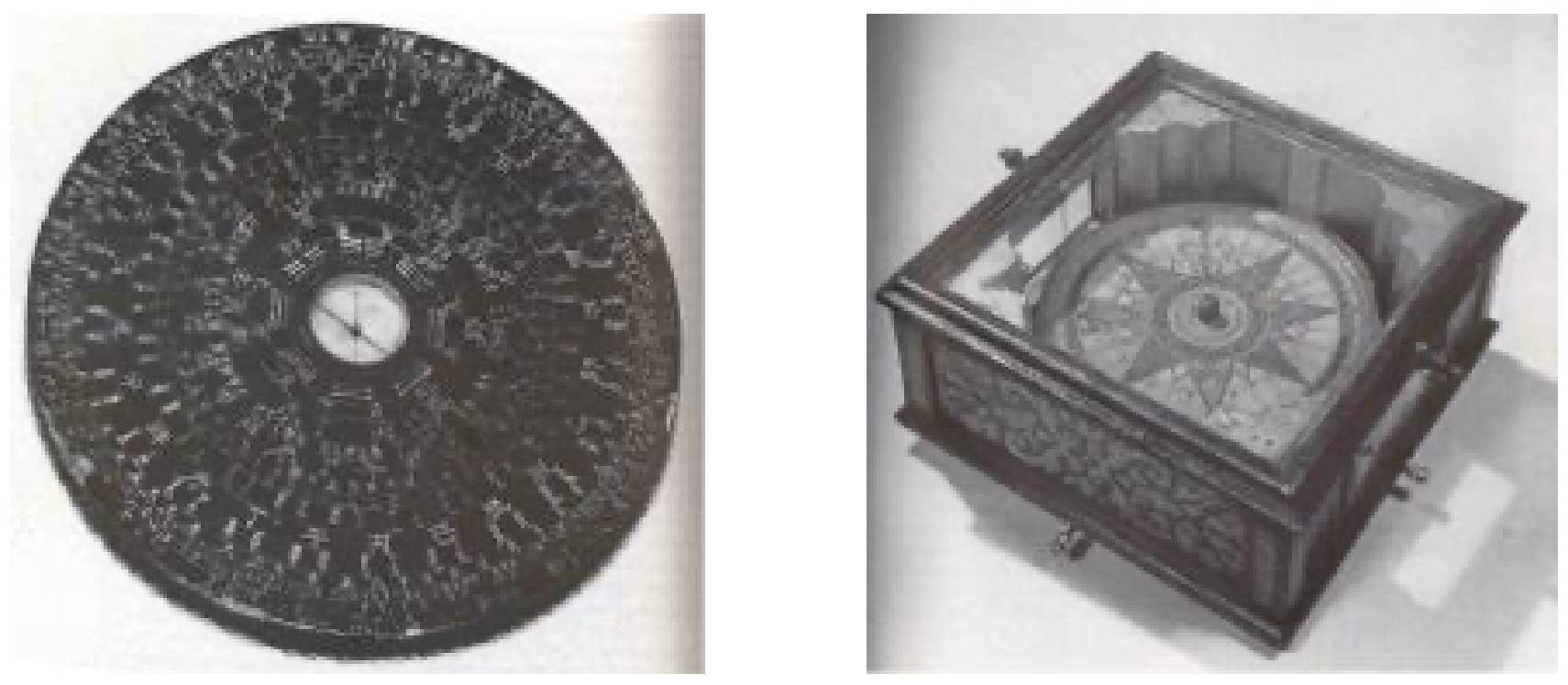 Chinese and Portuguese Early Compasses