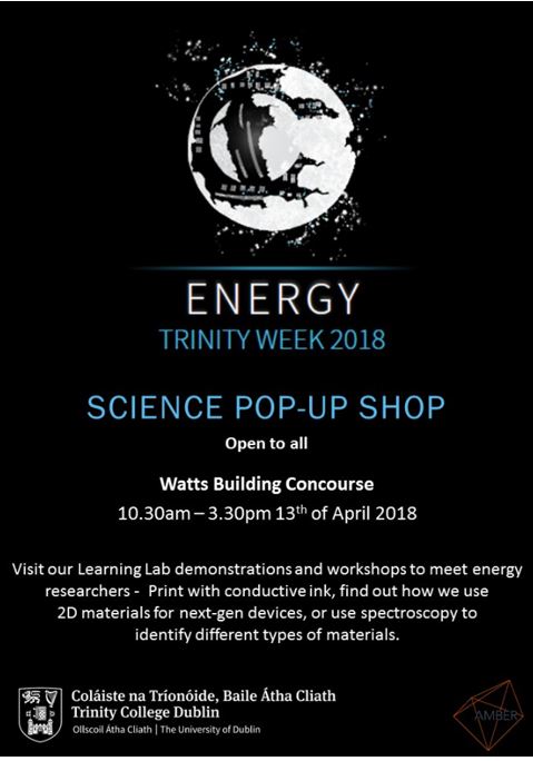 Image of the Energy Explorers Poster from lightning lemons to superconductors week
