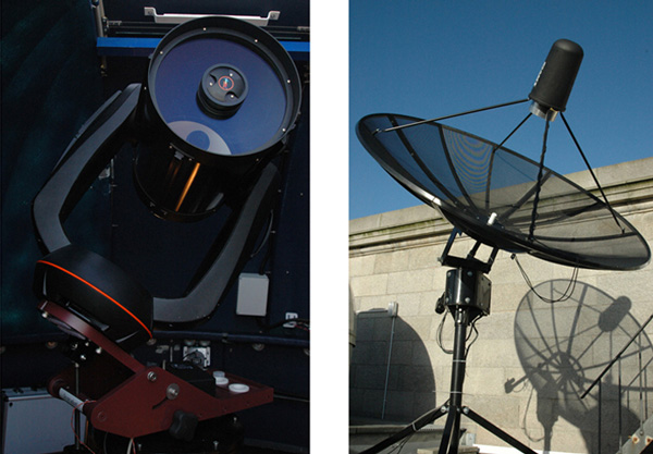 Equipment operating Monck Observatory