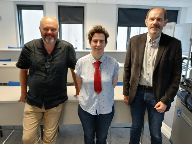 Leyre Alonso Valdivia, Dr. Sam Cromie and Dr. Michael Gormley.