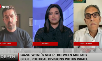 Brendan Browne on Egyptian TV News Programme