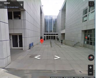 Entrance to the Panoz/ Watts building