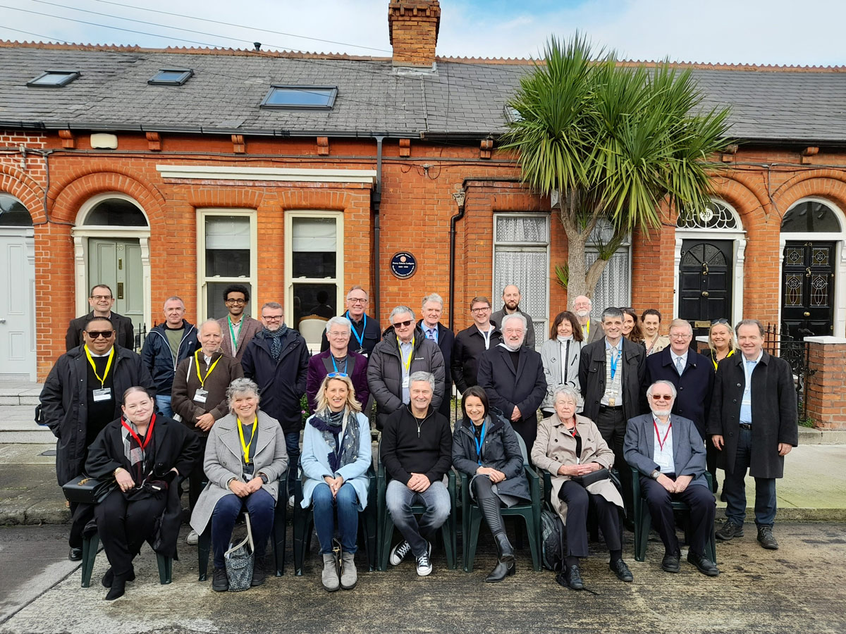 Attendees at the unveiling of the plaque in honour of Percy Ludgate