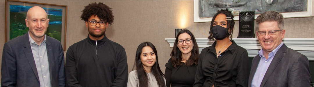 Members of the Prof John G. Byrne Fund Steering Group with the new Scholars.