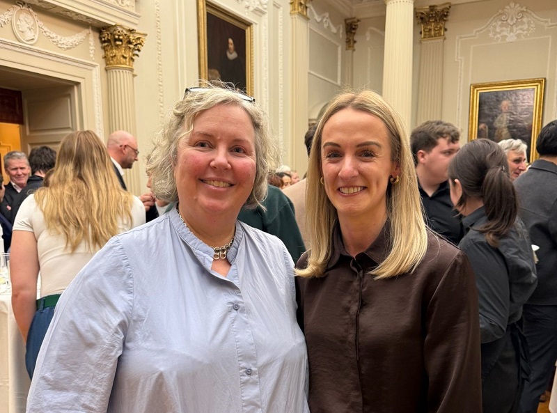 The Provost Dr Linda Doyle with Lisa Cafferky at the FISU Gender Equality Award celebration