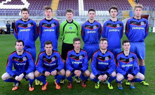 DUAFC team photo in Away kit with Ayman Ben Mohamed bottom right