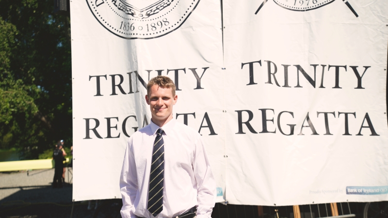 DUBC Captain Ben Reid at the Trinity Regatta 2025