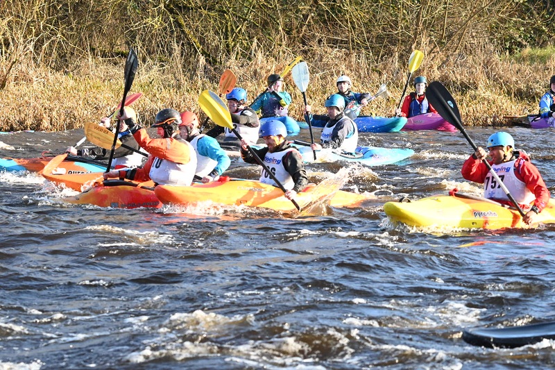 Canoe polo on the Royal Canal, Phibsboro for the Irish Kayaking Intervarsities. Credit: John Butterly.
