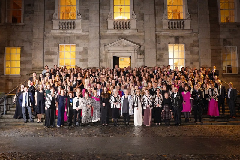 DULBC 50th anniversary group photo Dining Hall front steps February 292