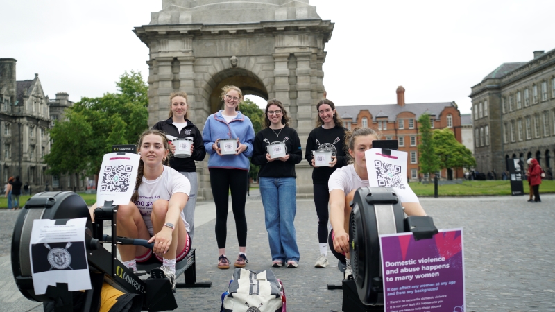 DULBC 24-hour egrathon for Women's Aid in the Front Square June 2025