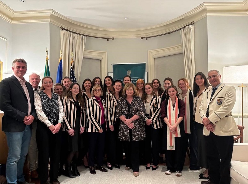 DULBC and other guests at the 2025 HOCR Irish Consulate General reception