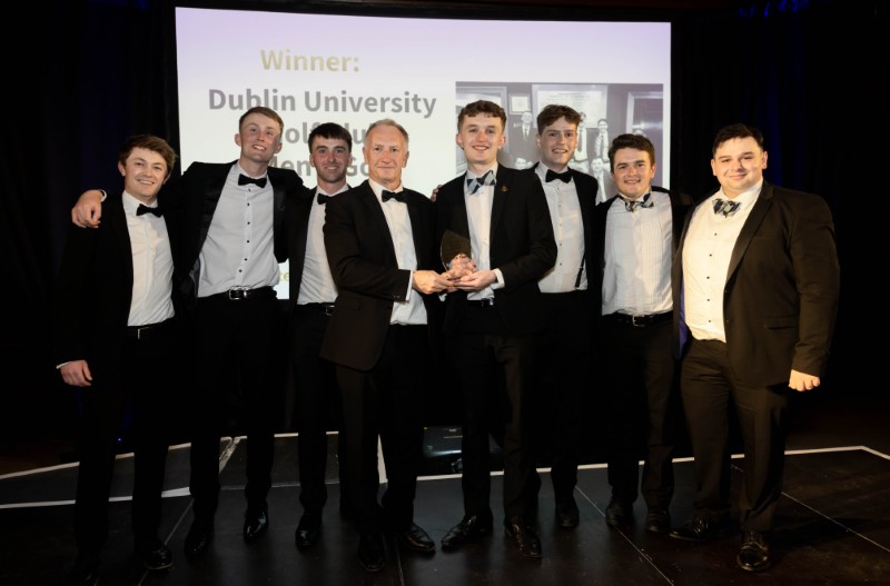 Trinity Men's Golf receiving Performance of the Year at 2025 Sport Awards