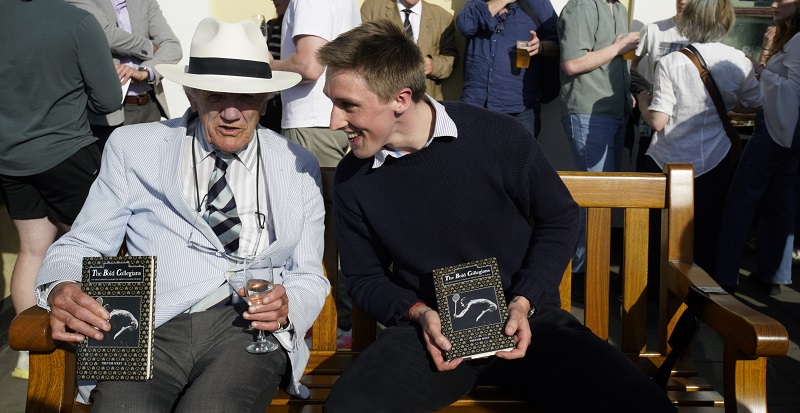 William Mac Donald Hughes at Trevor West memorial bench opening May 2025