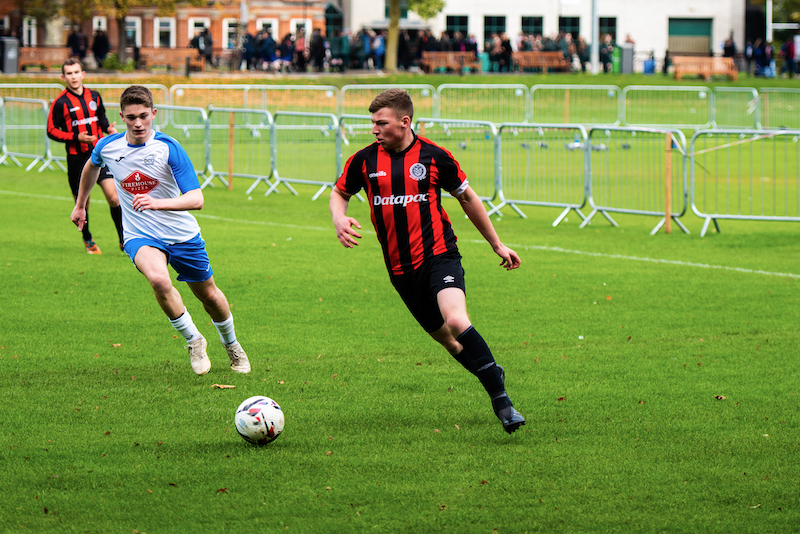 Dylan Connolly playing for DUAFC. Credit: Alex Connolly, The University Times