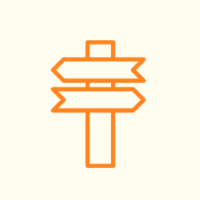 a signpost pointing left and pointing right