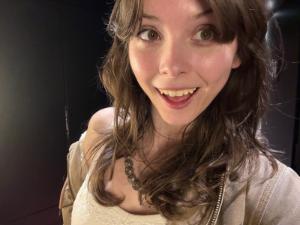 Student with long brown hair