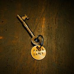 set of keys with words fagel project on the keyring
