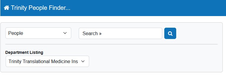 People finder screenshot
