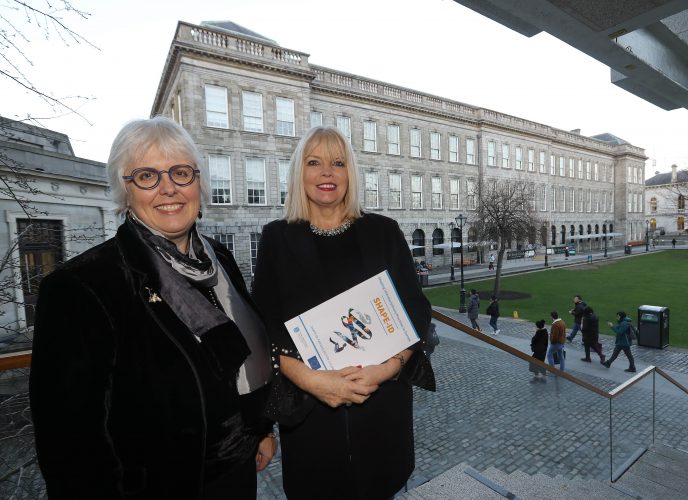 Jane Ohlmeyer, Director, Trinity Long Room Hub and Minister Mary Mitchell O’Connor