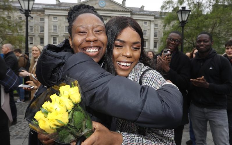 Left to right: Temilade Adefeko, 2018 Scholar, and Fridaous Karimu, 2019 Scholar in Children's and General Nursing.