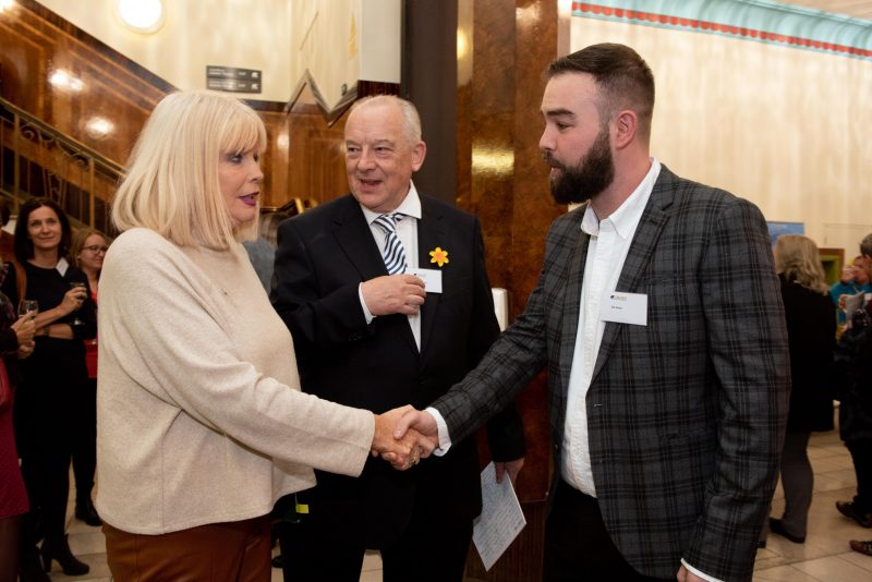 Minister of State for Higher Education, Mary Mitchell O’Connor, with INHEF chairperson Des Aston of the Trinity Centre for People with Intellectual Disabilities.