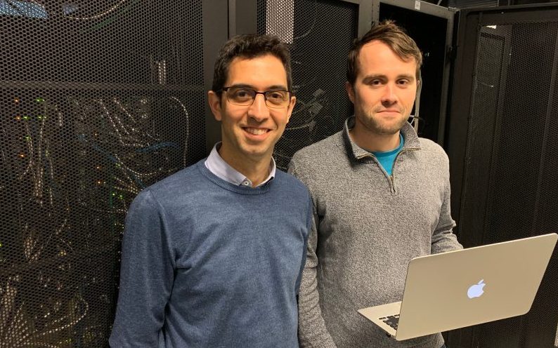 L to R, Professor Max Garcia-Melchor and PhD Candidate, Michael Craig, Trinity College Dublin.