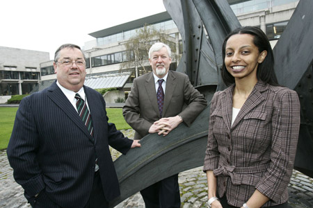 Chair of trinity foundation, david went, provost, dr john hegarty, programme associate, the goldman sachs foundation, aida bekele