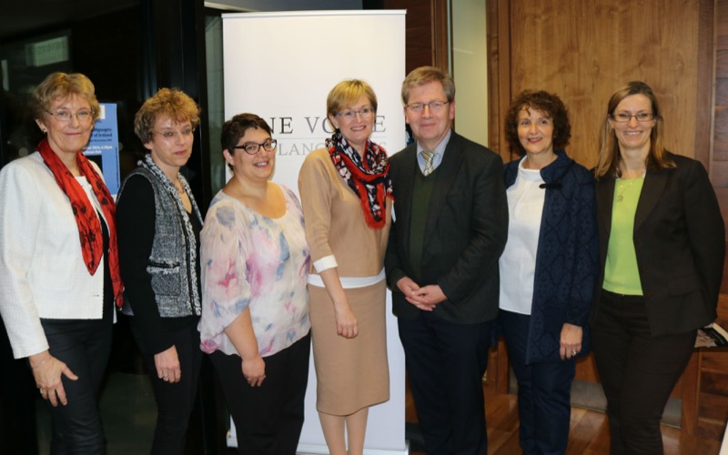 Prof Juergen Barkhoff & OVFL patron Mairead McGuinness (MEP)