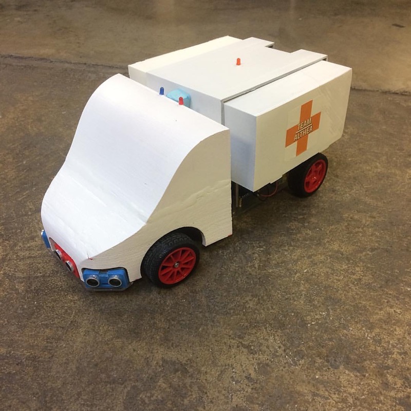 The Althea ambulance prototype, which will house an expandable operating theatre that conforms to regulatory standards.