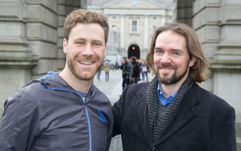 Bush Moukarzel, Co- Artistic Director of Dead Centre and Professor Nicholas Johnson, TCD