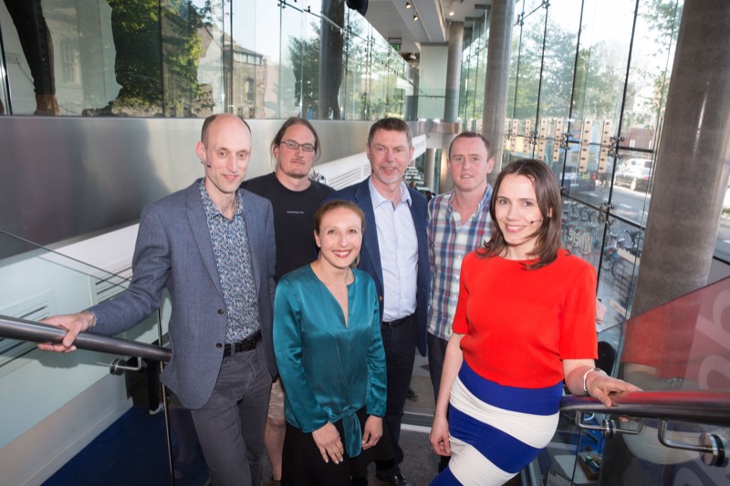 From left to right, the six speakers were Associate Professor, Redmond O'Connell, Professor Jonathan Coleman, Professor Valeria Nicolosi, Professor Poul Holm, Professor Danny Kelly, and Professor Aoife McLysaght.