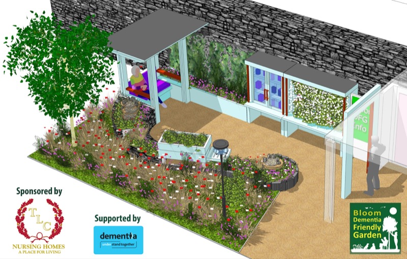 An artist's impression of the silver medal-winning garden.