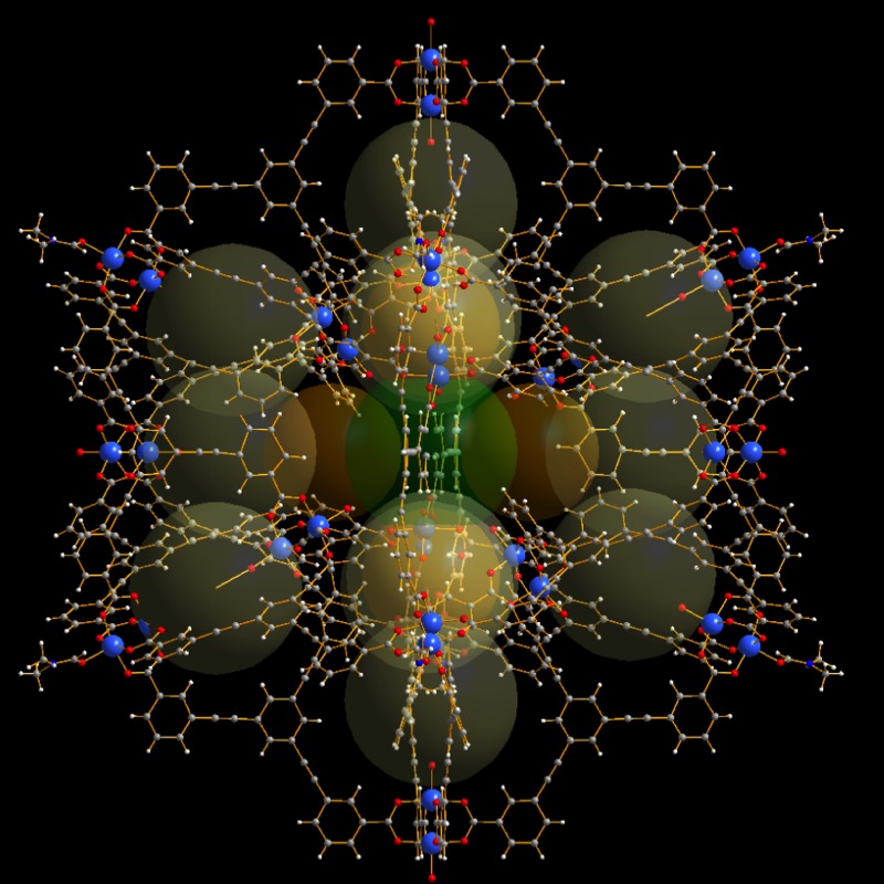 This diagram shows the structure of the newly developed 'molecular cage'.