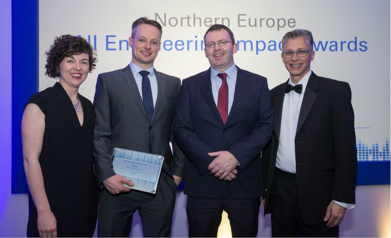 Dr Jeff Morgan and his colleagues at the NI awards ceremony.