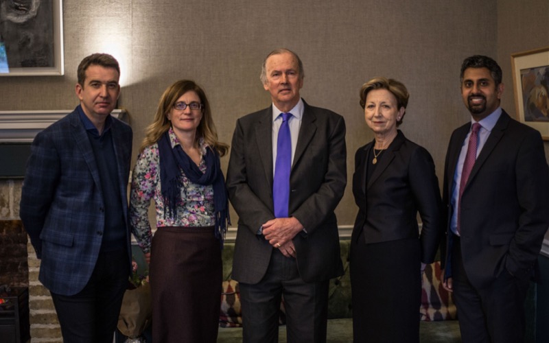  Mark Little, Gail McElroy, Rupert Pennant-Rea, Olivia O’Leary & Vinay Nair.