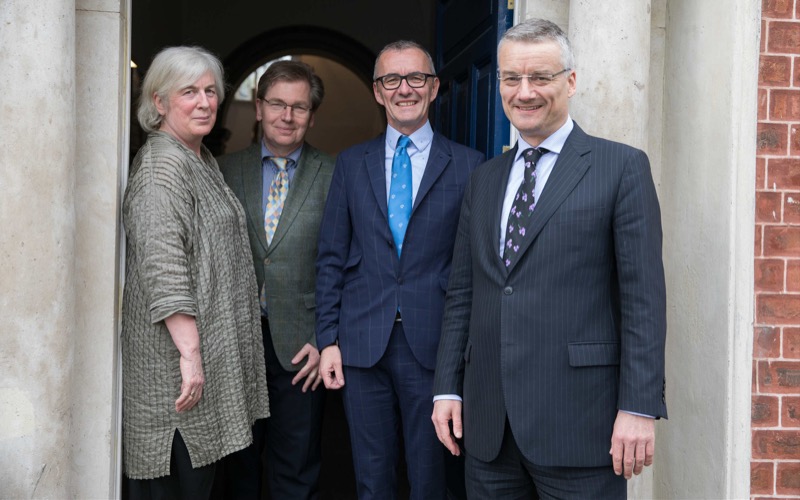 Prof Sarah Smyth, Prof Michael Cronin, Prof Juergen Barkhoff and Provost Dr Patrick Prendergast