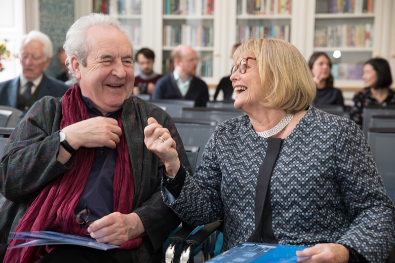Author John Banville and Marie Heaney
