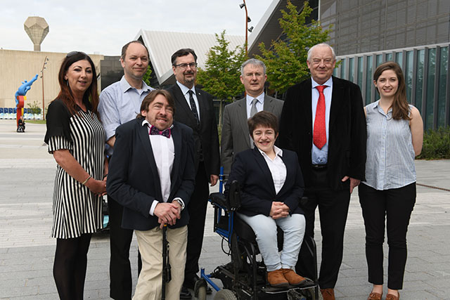 Aoife Crawford, TCD Equality Fund, Professor Michael Shevlin & Professor Damian Murchan, Head of the School of Education, Professor Colin Scott UCD Vice President for Equality, Diversity and Inclusion, Professor Mark Priestley, Keynote, University Leeds, Dr Jennifer Van Aswegen DFI. Amy Hassett, UCDSU & Vivian Rath Organiser and PhD Candidate TCD, School of Education. 
