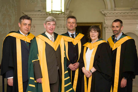 Dr katharine simms, professor james lunney, professor kingston mills, and professor patrick prendergast.