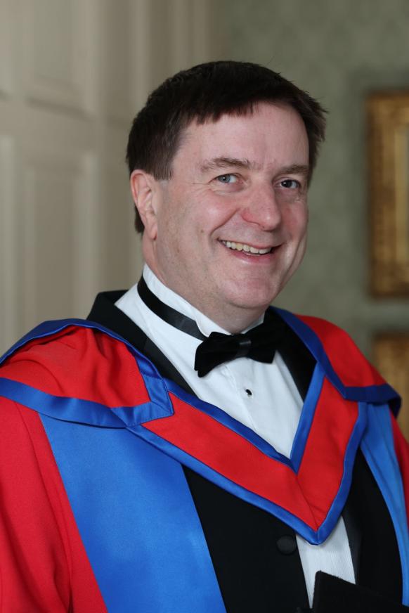 Man in degree robes