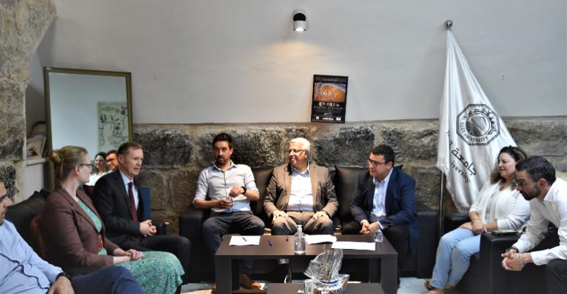 At the event were staff and students from Al Quds and Trinity universities, and representatives from the Irish Department of Foreign Affairs in Palestine
