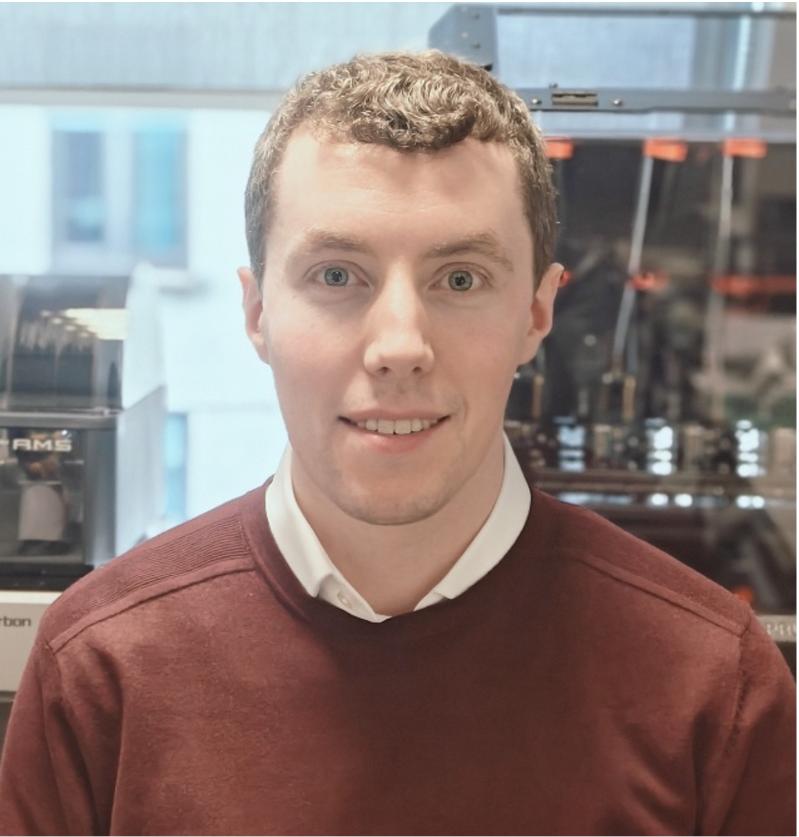 Dr Conor Hayden in the lab