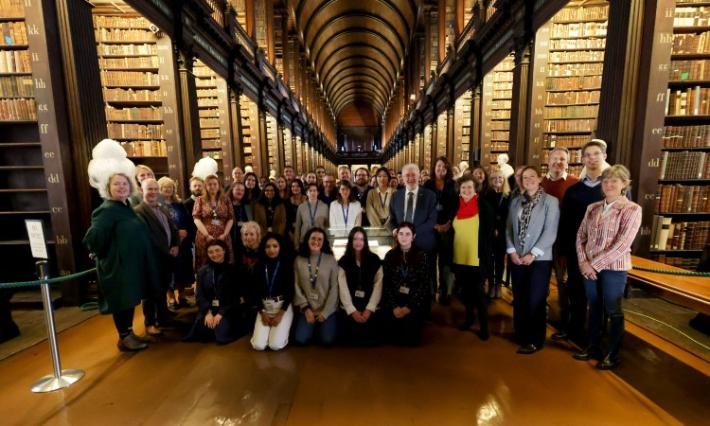 Group of people in the Old Library